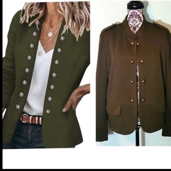 Necessary Objects Jackets & Blazers - Necessary Objects Open Military Jacket